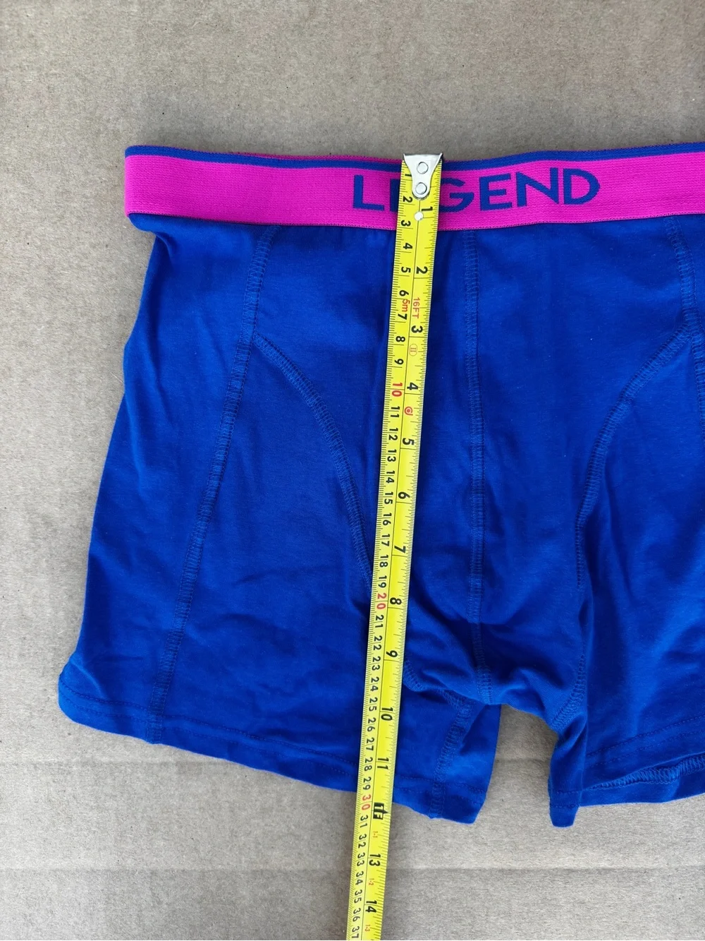 Legend Men’s Large Boxer Briefs 2-Pack Blue Pink New Without Tags